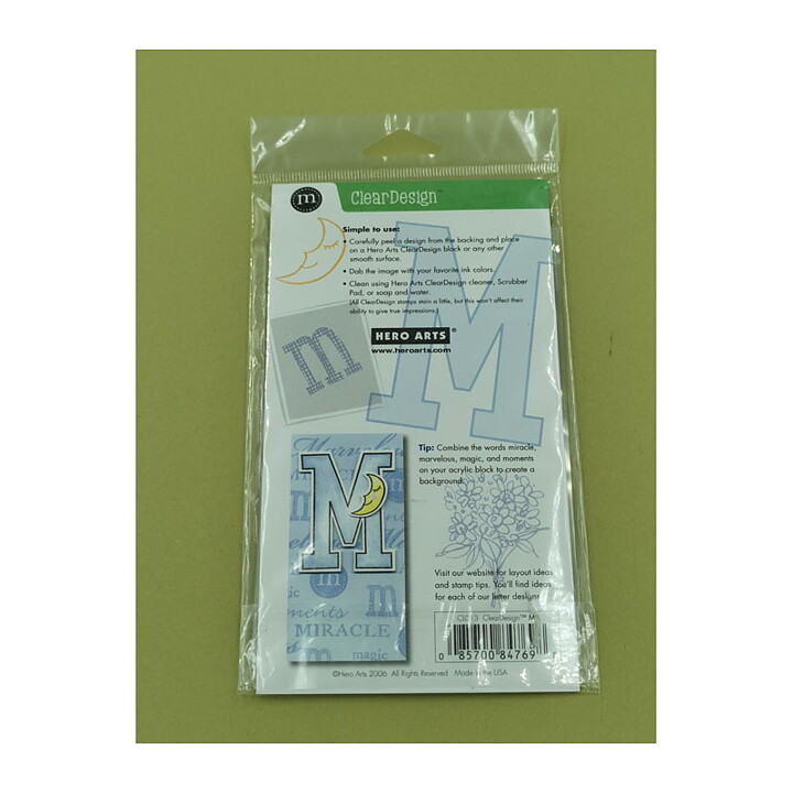 Clear Stamps Second Hand Hero Arts - Choose your Letter "O"