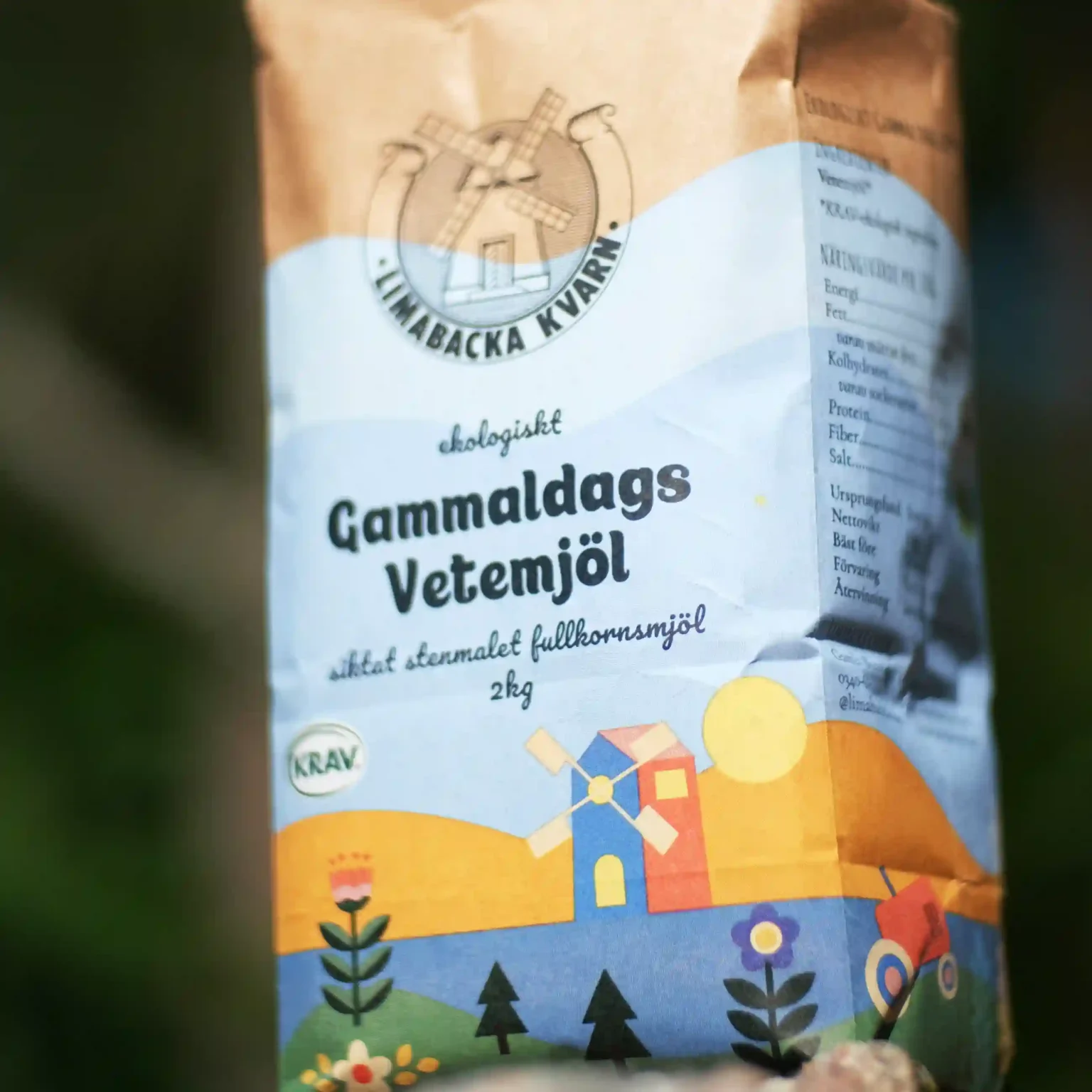 Vetemjöl, gammaldags, 2 kg, Limabacka