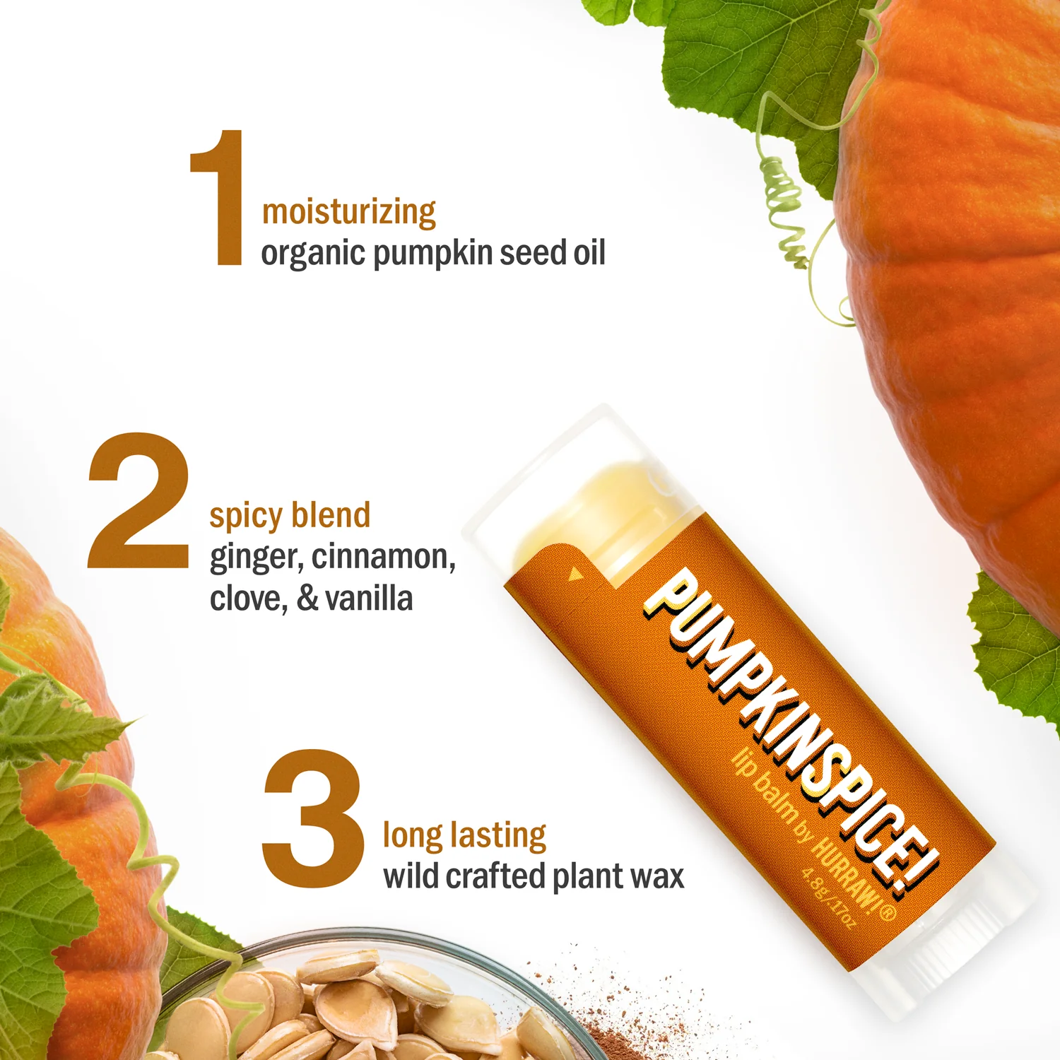 HURRAW! Pumkin Spice Lip Balm - 2