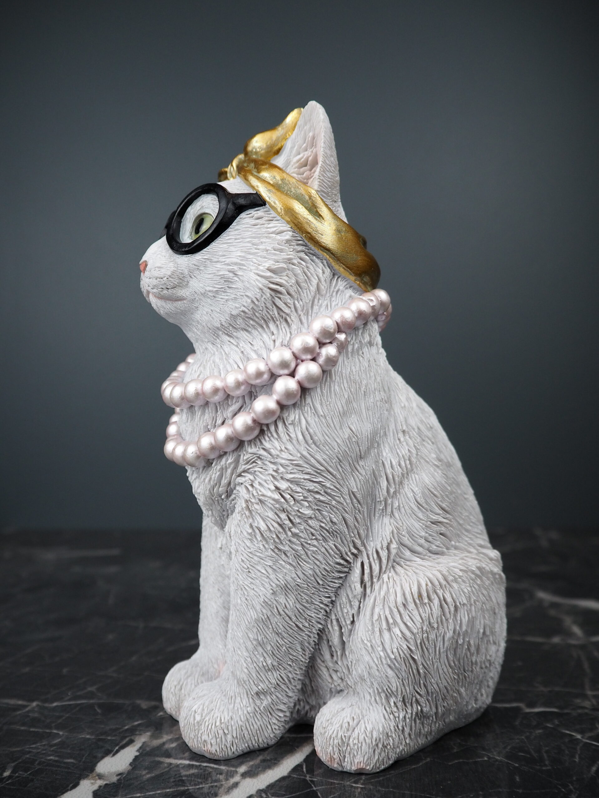 Cat with pearls - 2