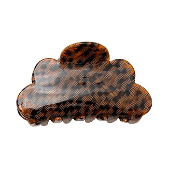 Hair claw brown check 