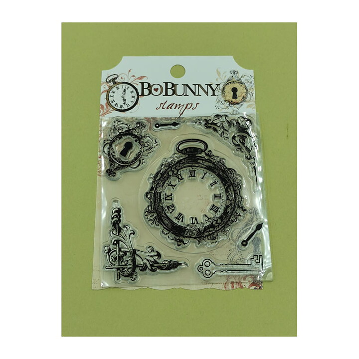 Clear Stamps Second Hand Bo Bunny - Time Piece