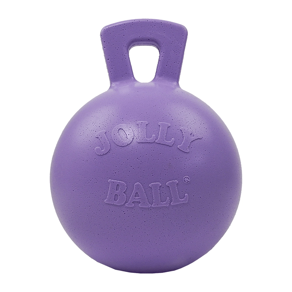 Lila hundboll med handtag Tug n toss Jolly pets
