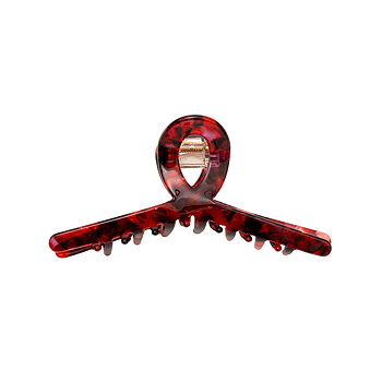 Hair claw slim ruby red