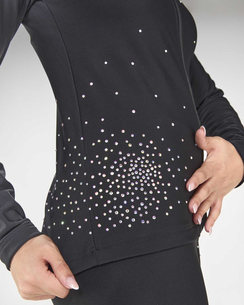Svart  jacka från Sagester med Swarovski - 2