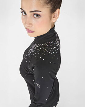 Svart  jacka från Sagester med Swarovski