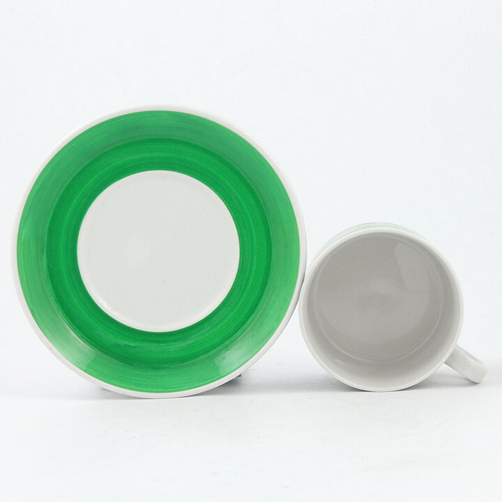 Helmer Ringström (Grön Flox 1961) Coffee Cup with Green Flower Decor 9 cm  [Sample Images] 