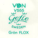 Helmer Ringström (Grön Flox 1961) Coffee Cup with Green Flower Decor 9 cm  [Sample Images] 
