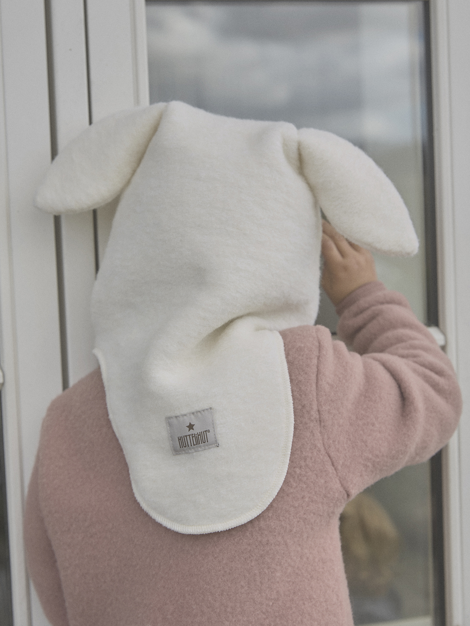 HUTTEliHUT - Balaclava Ears Wool Tofu - 3