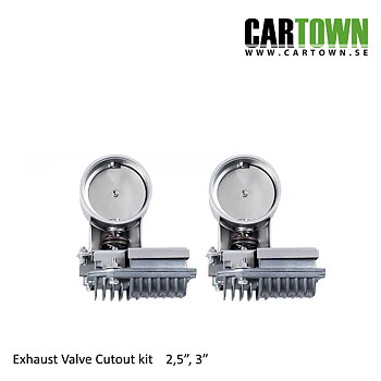 Avgasventil Cutout Kit Par 2,5"