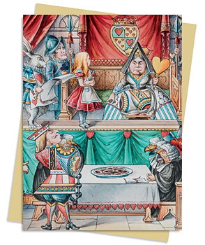 Alice in Wonderland : Alice and the Queen of Hearts - Kort med kuvert