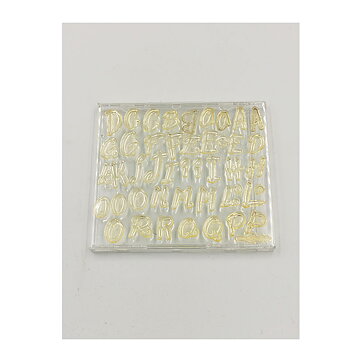 Clear Stamps Second Hand - Alphabet Uppercase