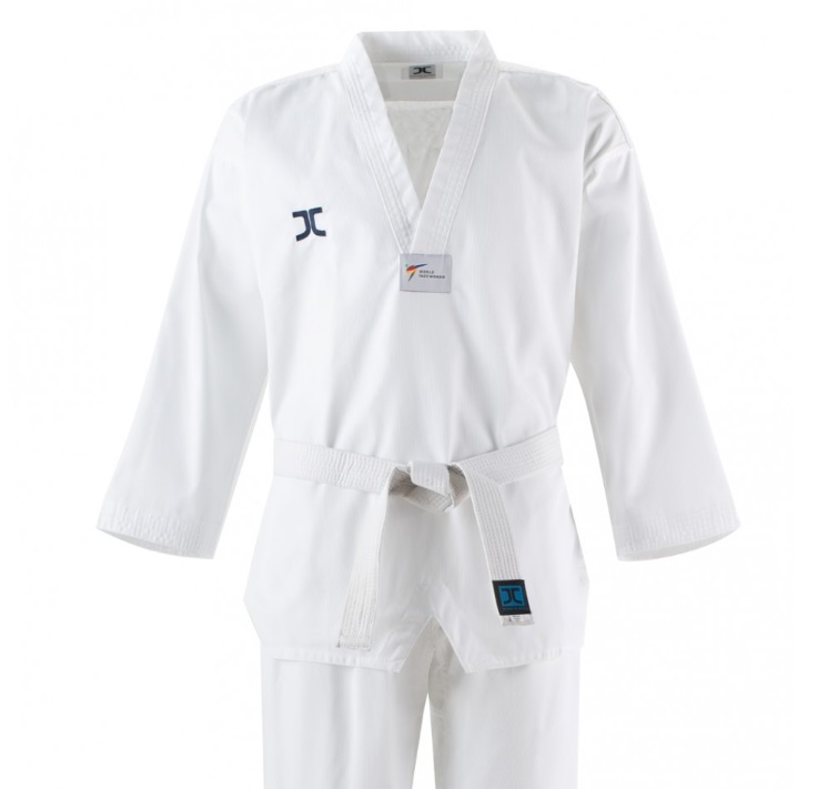 JCalicu WT Vortex Fighter I Dobok, Vitkrage, WT godkänd