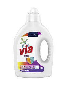 VIA flytande tvättmedel Color Miljömärkt