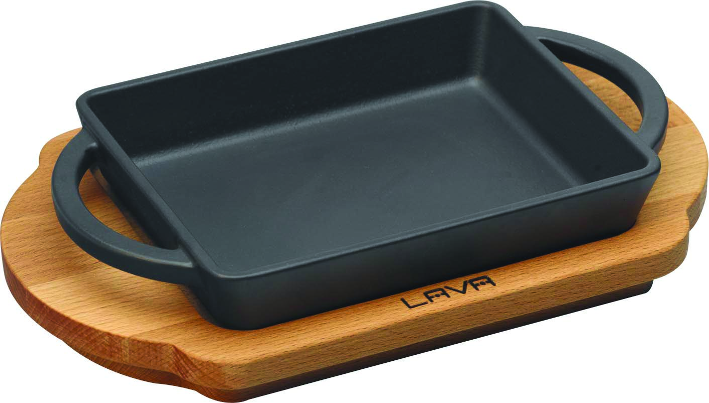 LAVA Cast iron roaster 12x15cm incl coaster