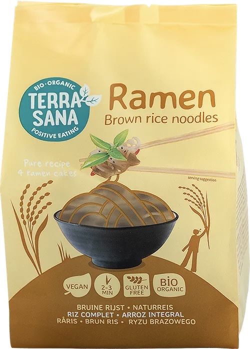 ekologiska glutenfria ramennudlar terra sana fullkorsris