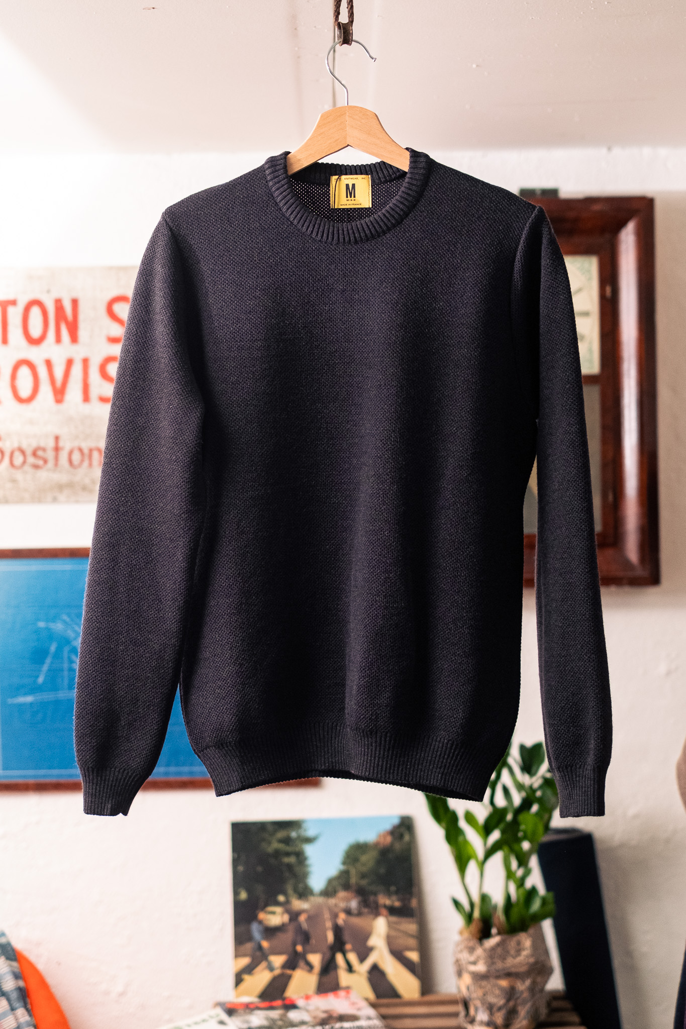 Nitto Knitwear - Youri Crewneck Sweater Wool Anthracite