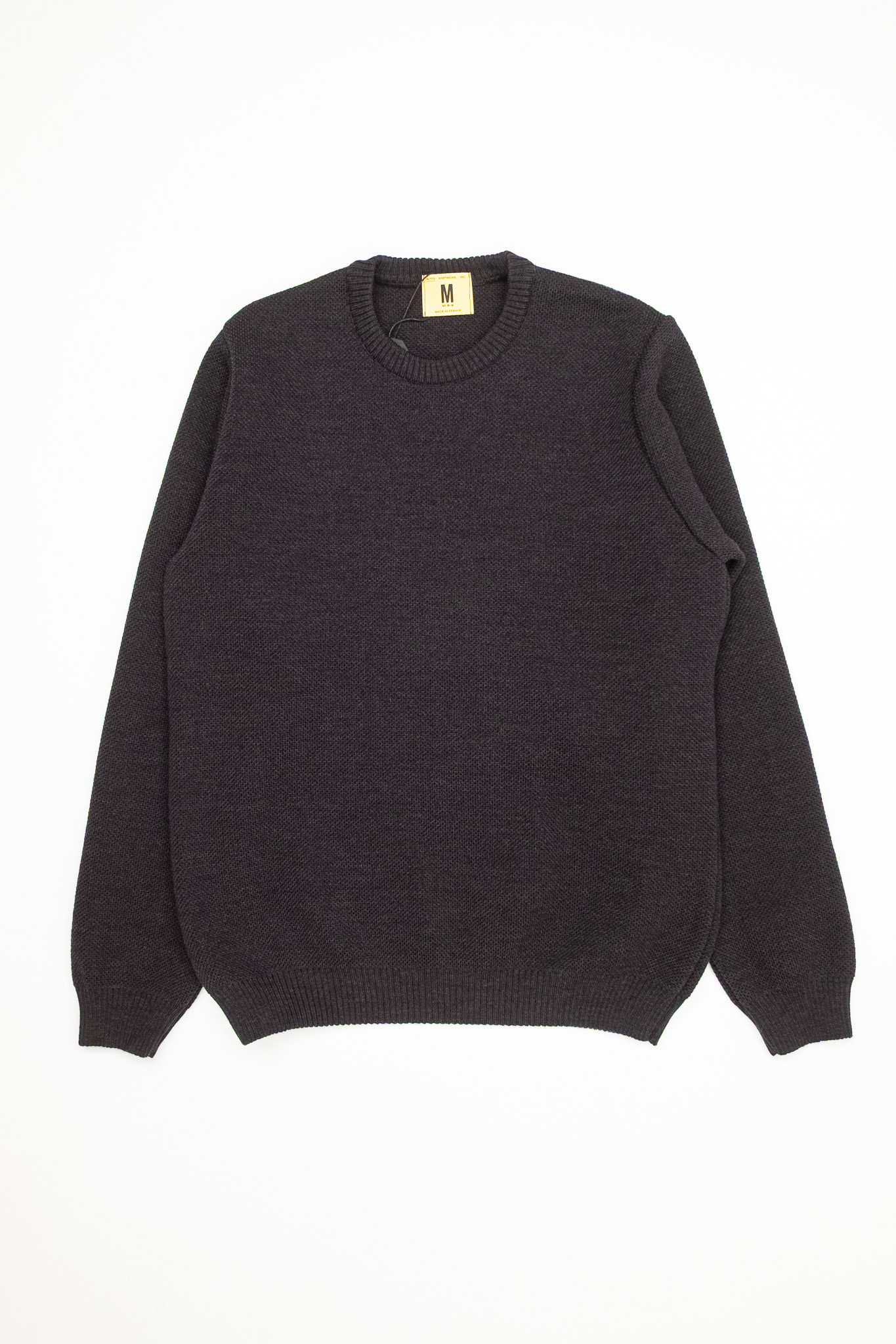 Nitto Knitwear - Youri Crewneck Sweater Wool Anthracite - 2