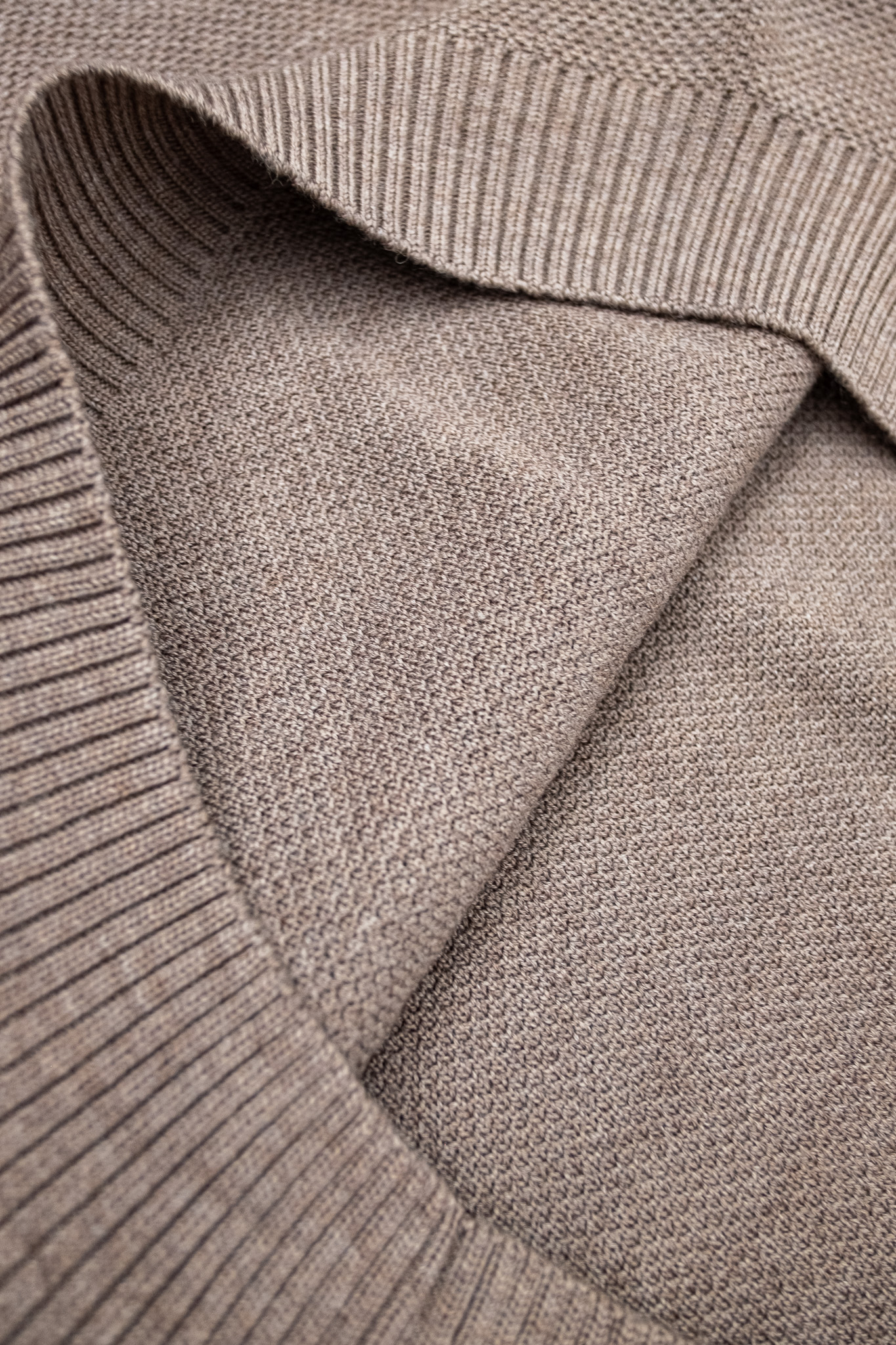 Nitto Knitwear - Youri Crewneck Sweater Wool Taupe - 7
