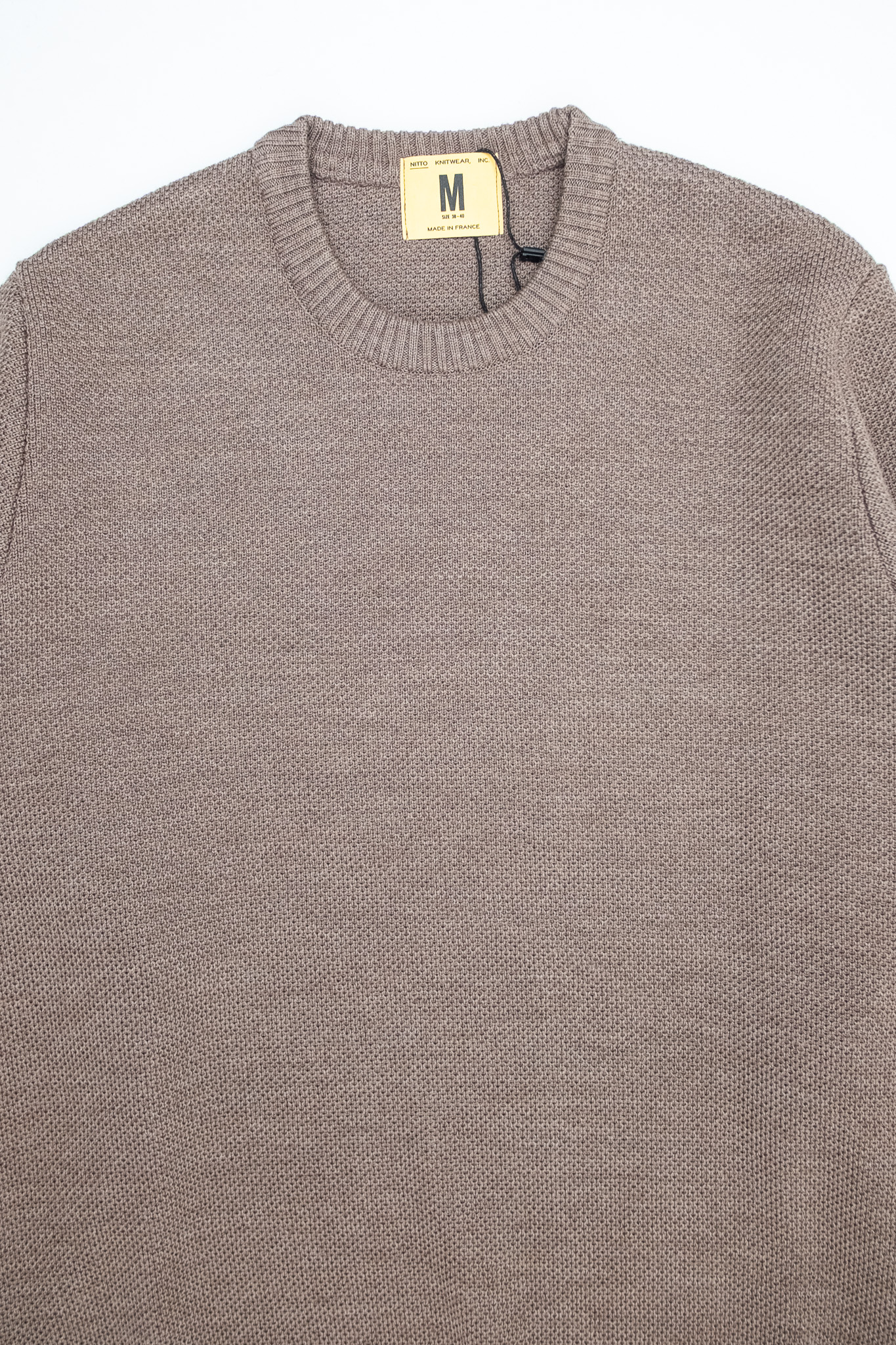 Nitto Knitwear - Youri Crewneck Sweater Wool Taupe - 3