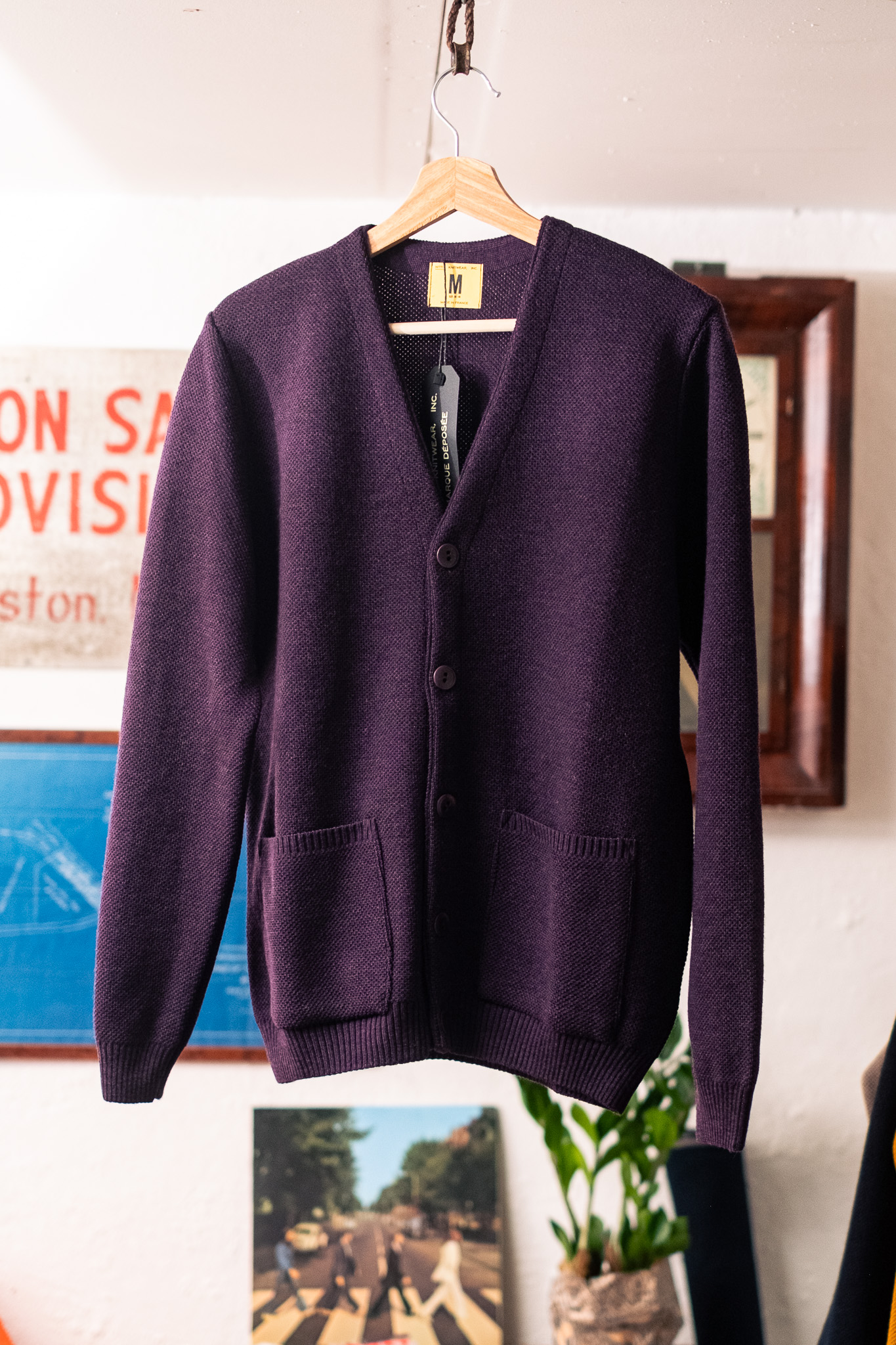 Nitto Knitwear - Youri Cardigan Wool Prune