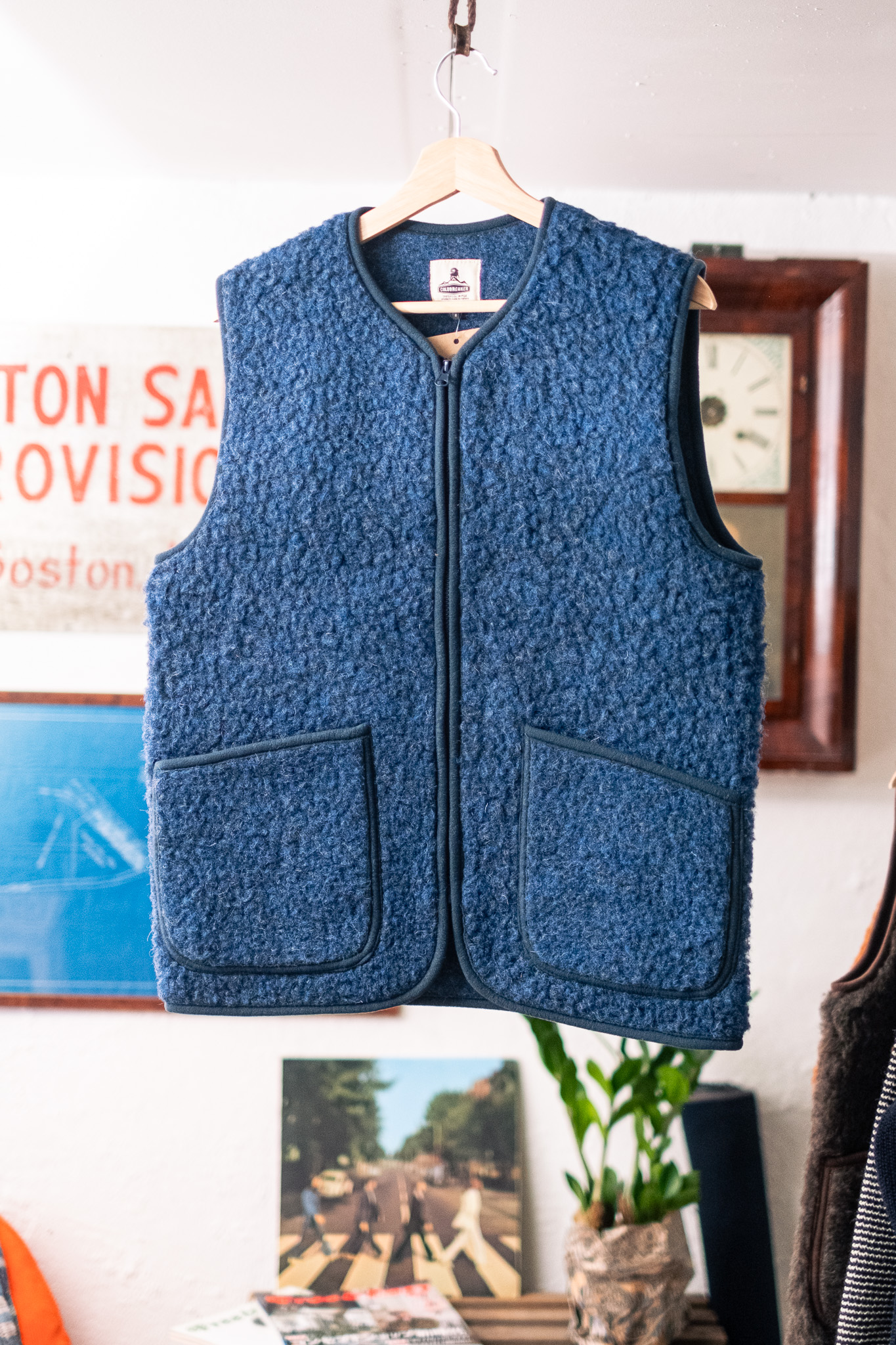 Coldbreakers - Pepitko Wool Vest Dark Blue