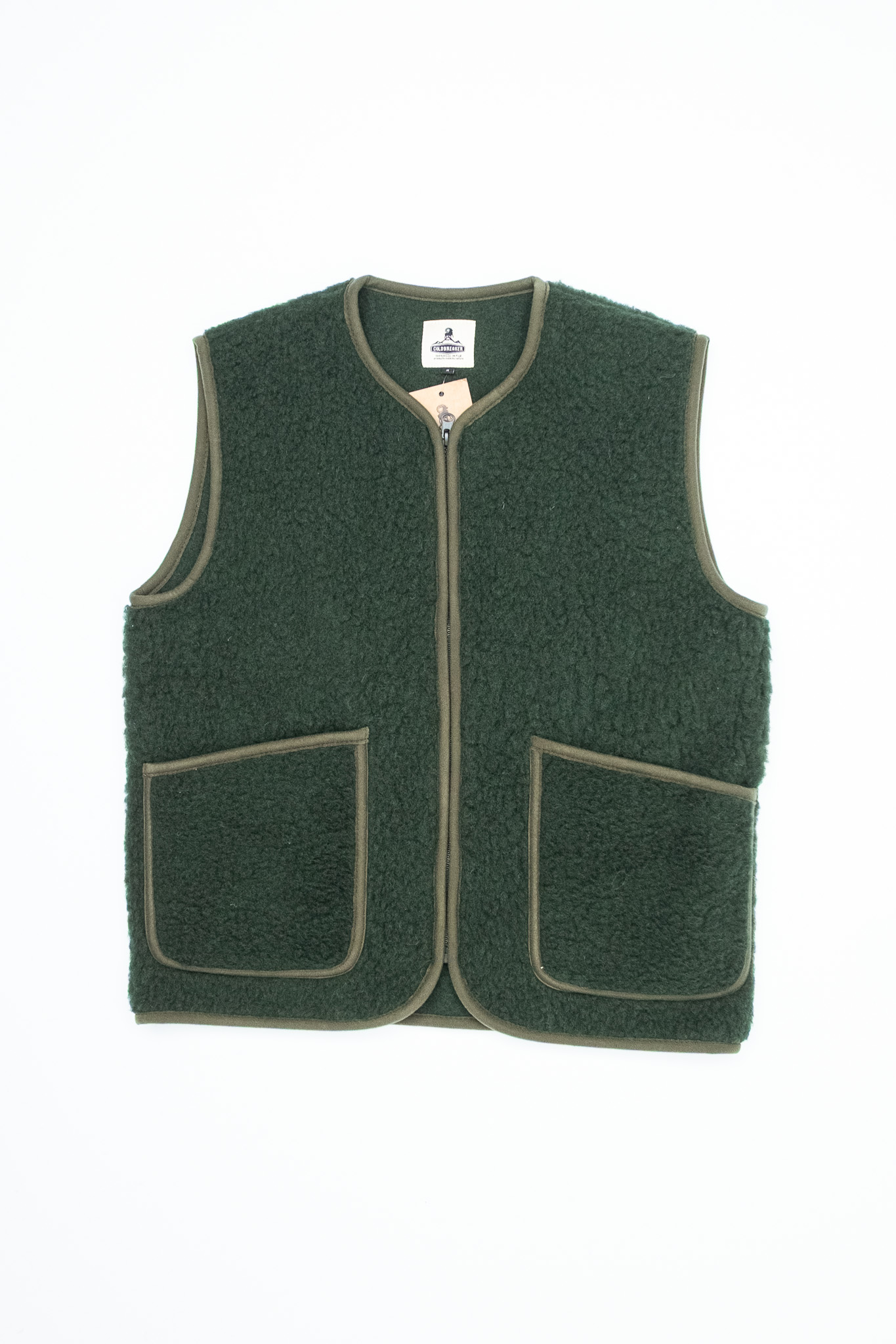 Coldbreakers - Pepitko Wool Vest Dark Green - 2