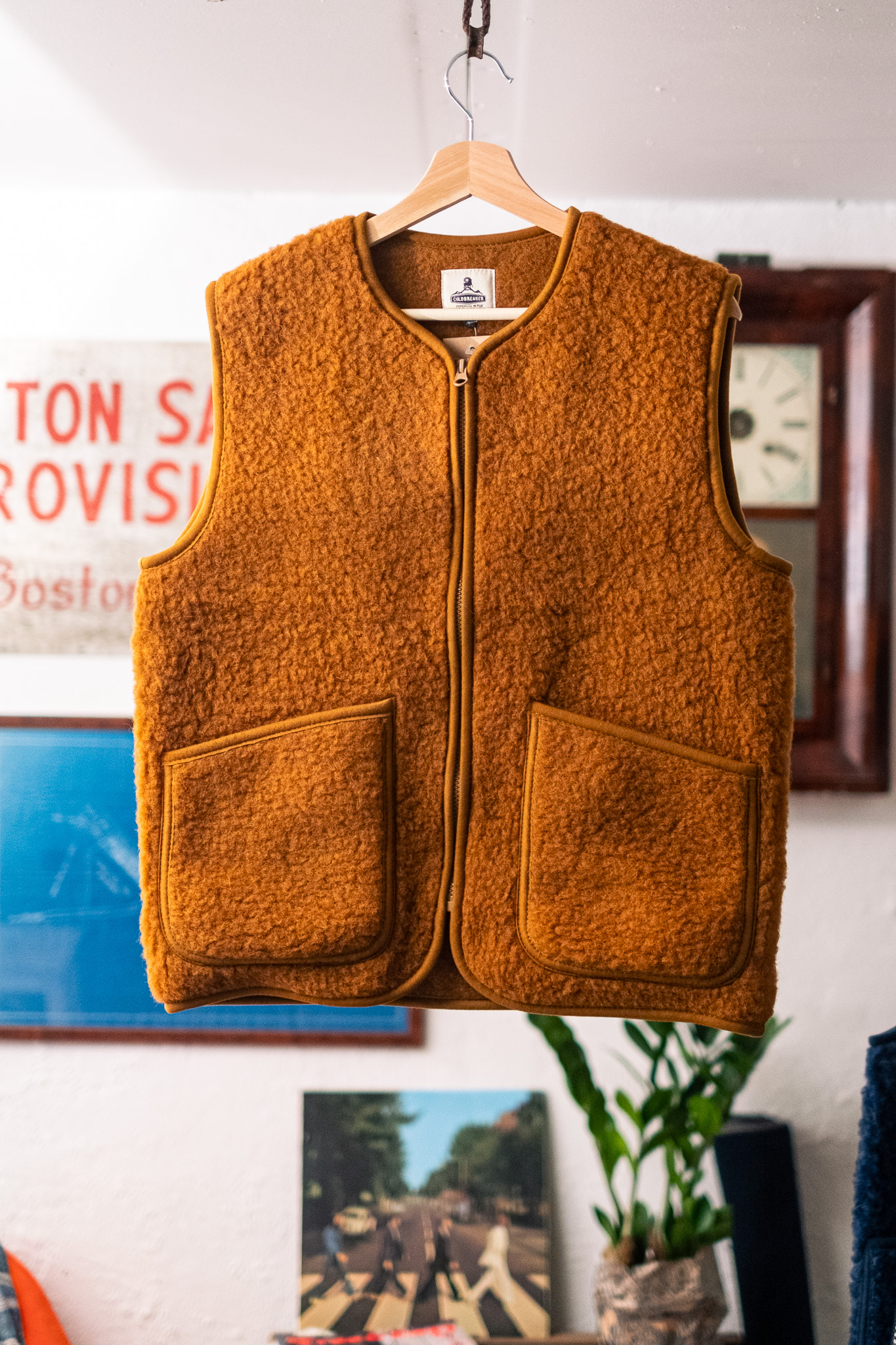 Coldbreakers - Pepitko Wool Vest Carmel