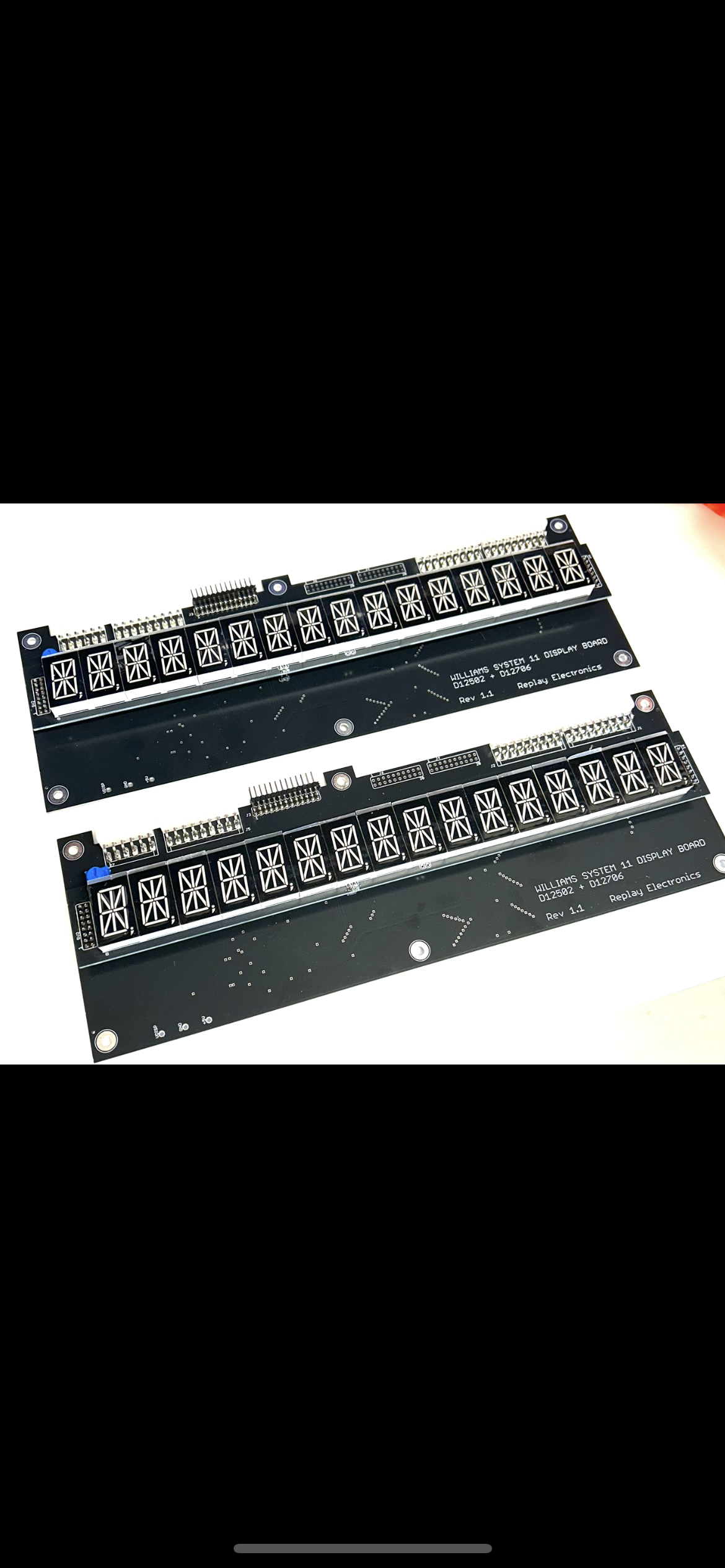 LED Display D-12502 + D-12706 for Williams spel - ORANGE