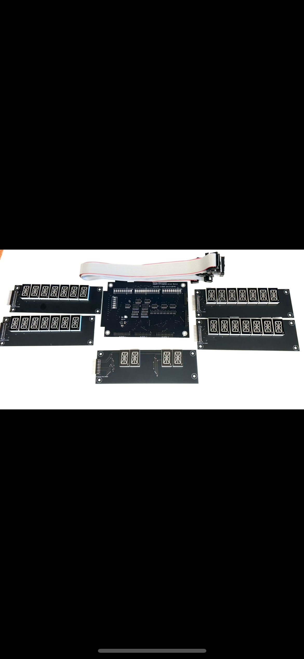 LED Display Williams D-8363 display set (Sys6a, sys7, sys9) - ORANGE