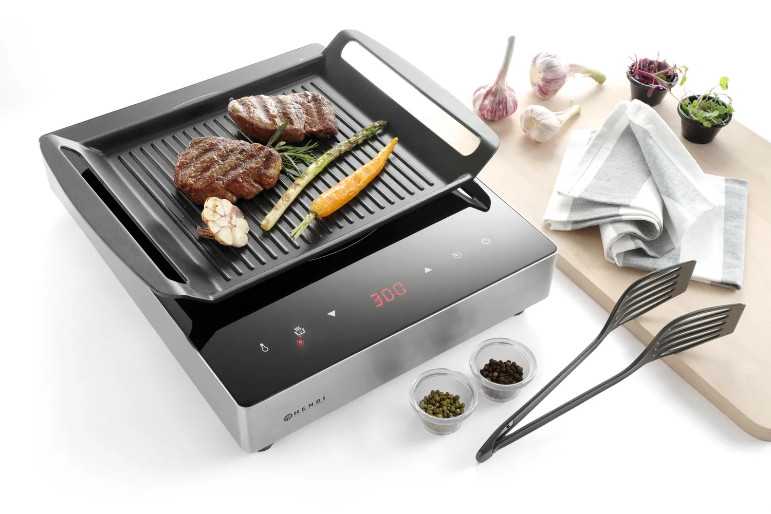 Räfflad panna för induktionshällar - Teflon® non-stick  - 7