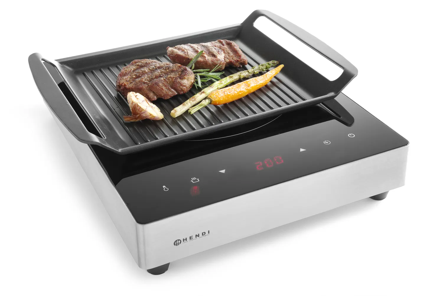 Räfflad panna för induktionshällar - Teflon® non-stick  - 6