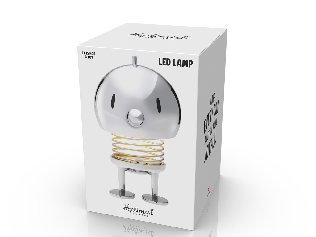 Hoptimist LED lampa Hoptimist 10 x 10 x 15 cm L Chrome - 2