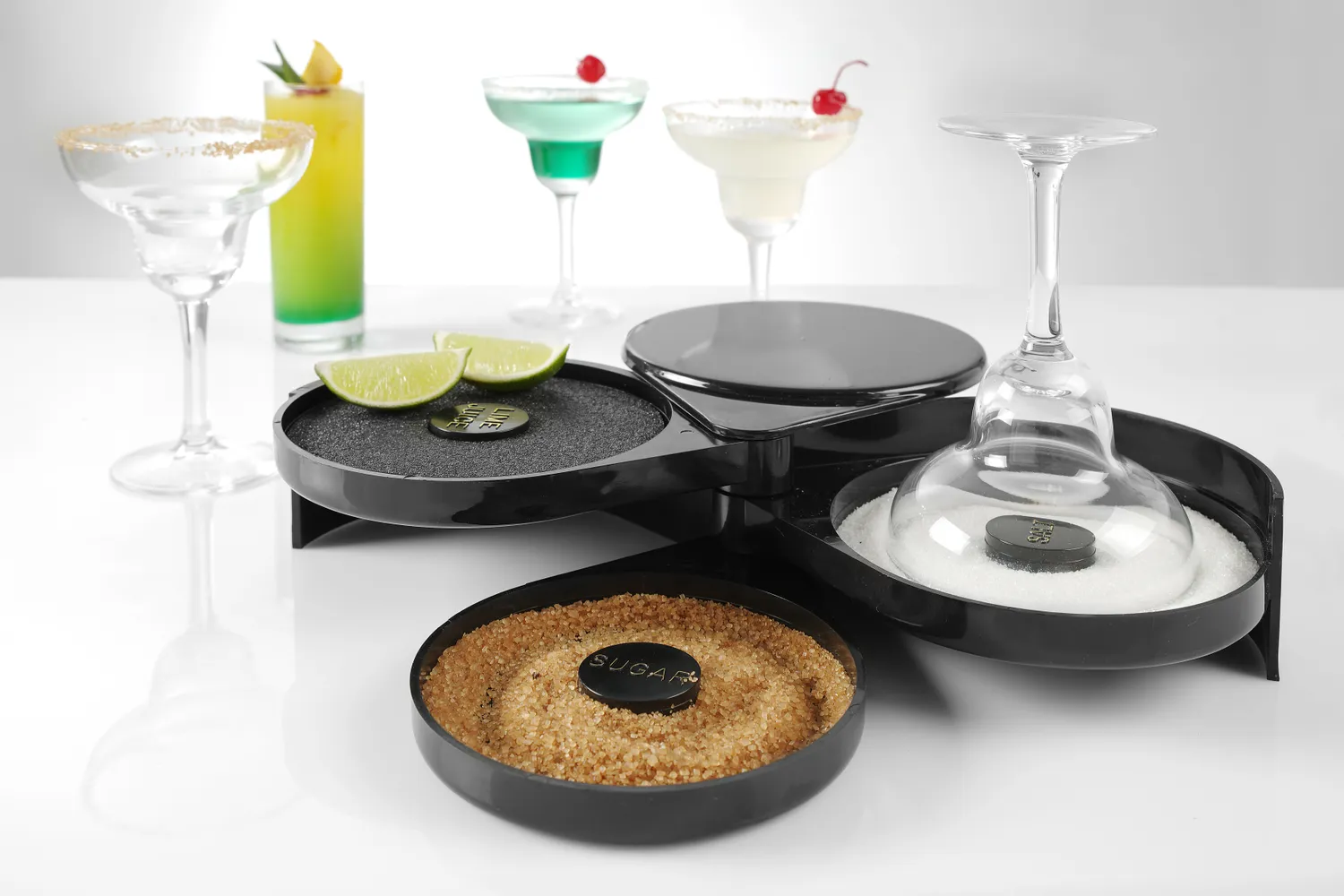 Glasrimmer för salt, socker och citron - 5