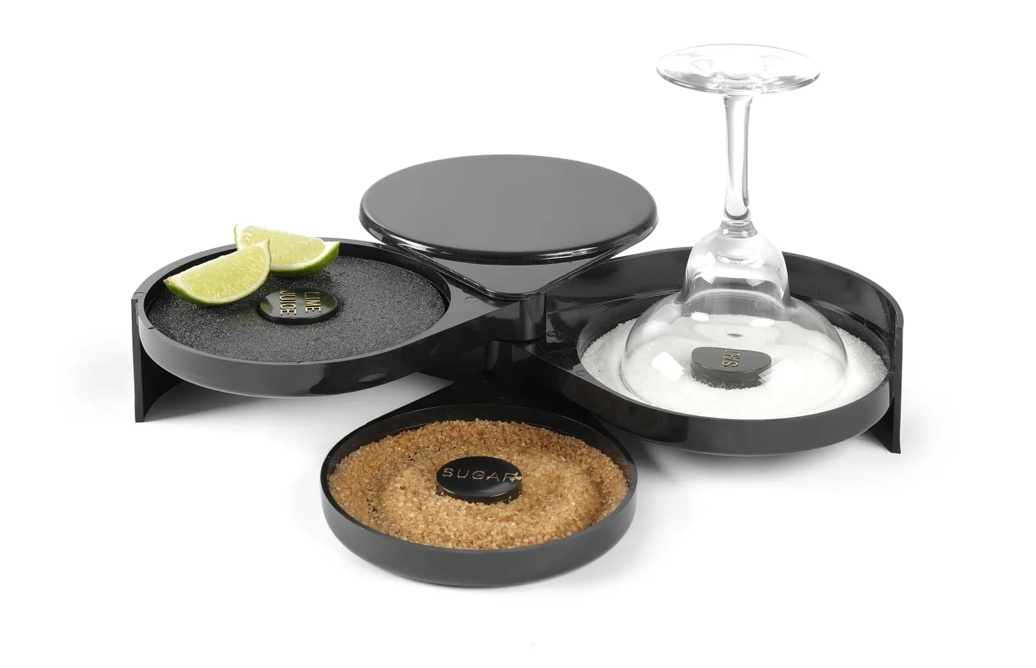 Glasrimmer för salt, socker och citron - 3