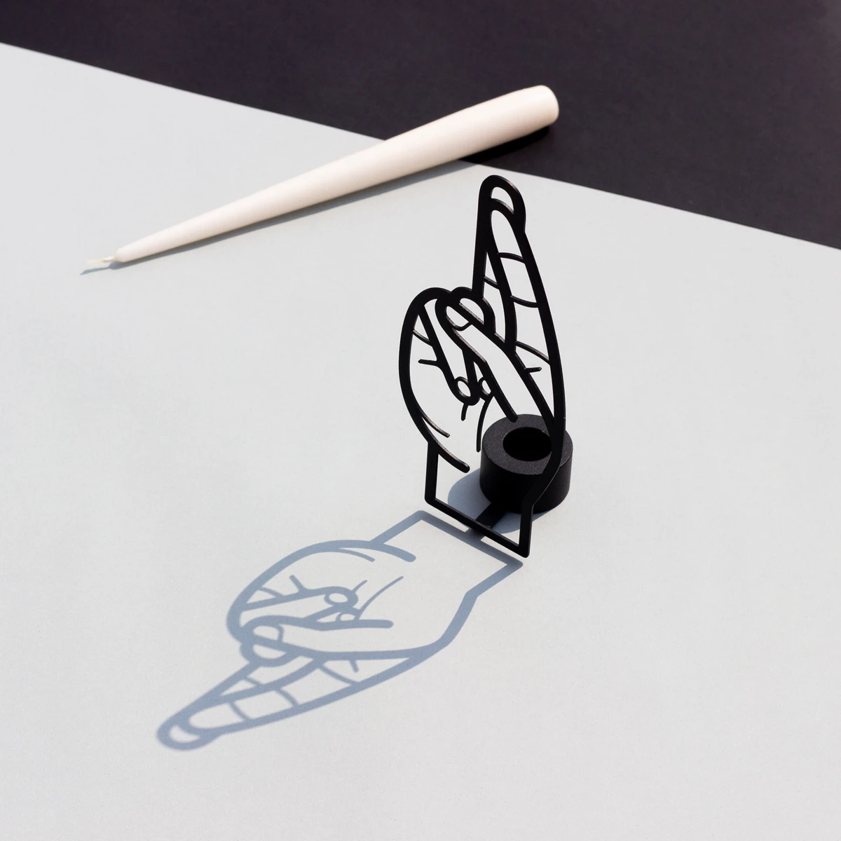 Candle Hand Ljusstake Finger Cross - 2