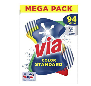 VIA TVÄTTMEDEL BIG PACK Color