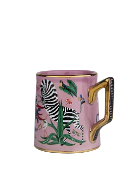 Ortigia Tazzina Jungle Ceramic Pink