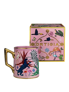 Ortigia Tazzina Jungle Ceramic Pink