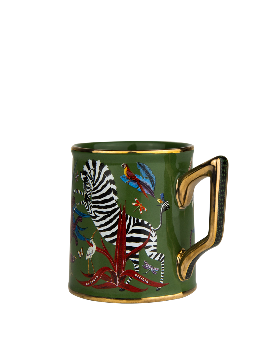 Ortigia Tazzina Jungle Ceramic Green - 2