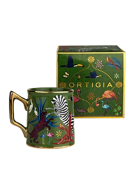 Ortigia Tazzina Jungle Ceramic Green