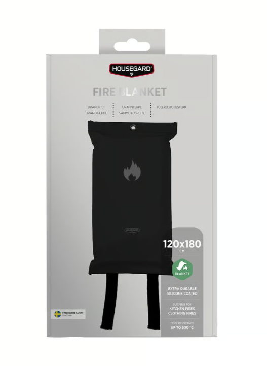 Brandfilt Housegard Design Edition Svart 120x180cm - 2