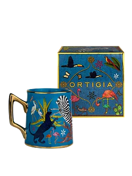 Ortigia Tazzina Jungle Ceramic Blue