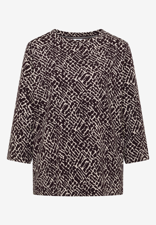 TOS Minimal AOP T-shirt - Eggplant Red - Cecil - 4