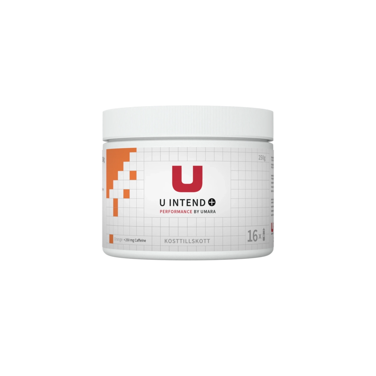 Umara U Intend Caffeine Drink 250g Orange