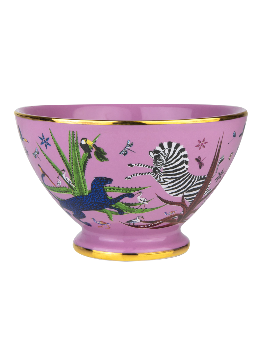 Ortigia Bowl Jungle Ceramic Pink