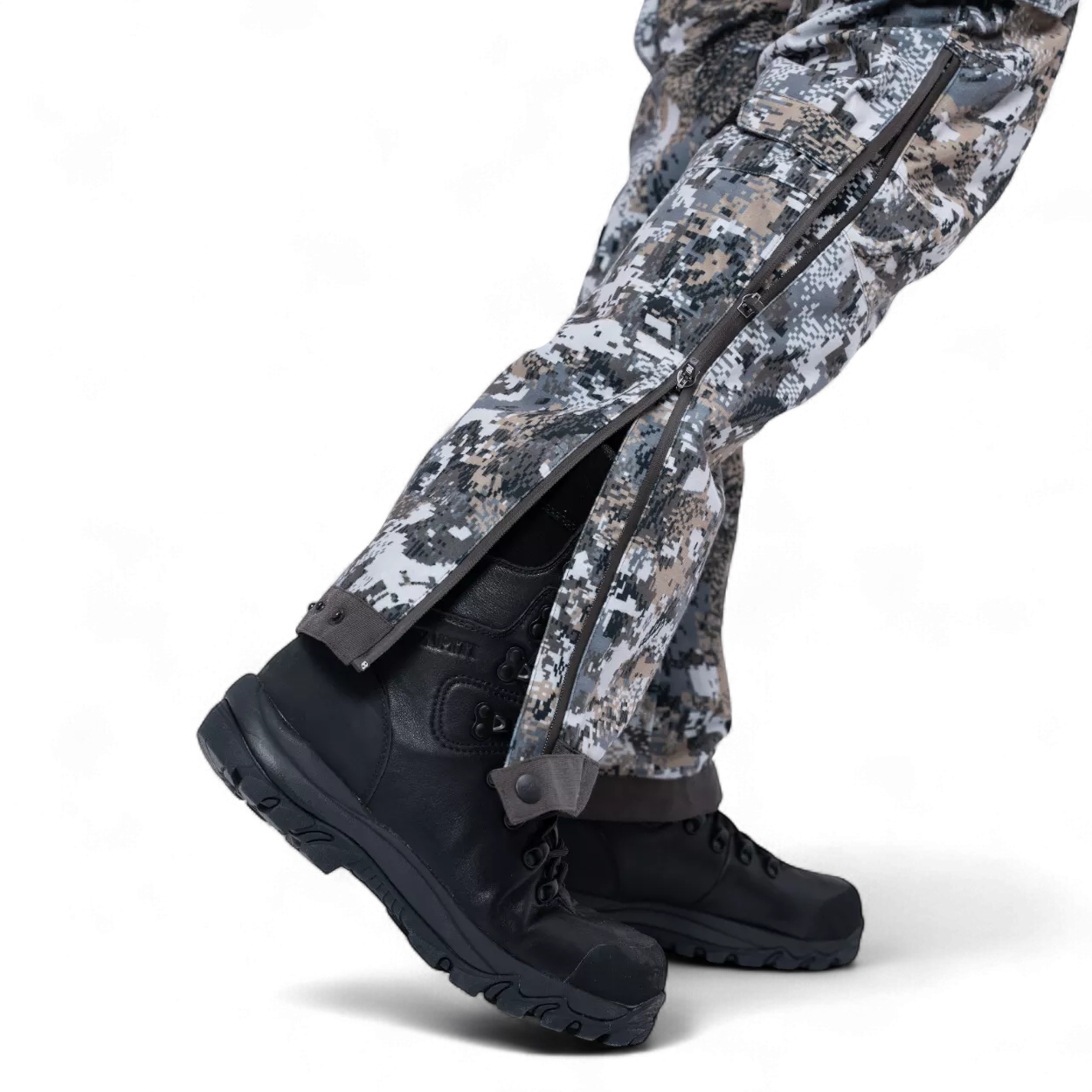 P4H Recon XT Jaktbyxor Hängslen Grey Camo - 8