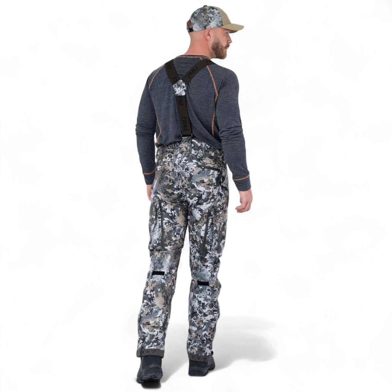 P4H Recon XT Jaktbyxor Hängslen Grey Camo - 4