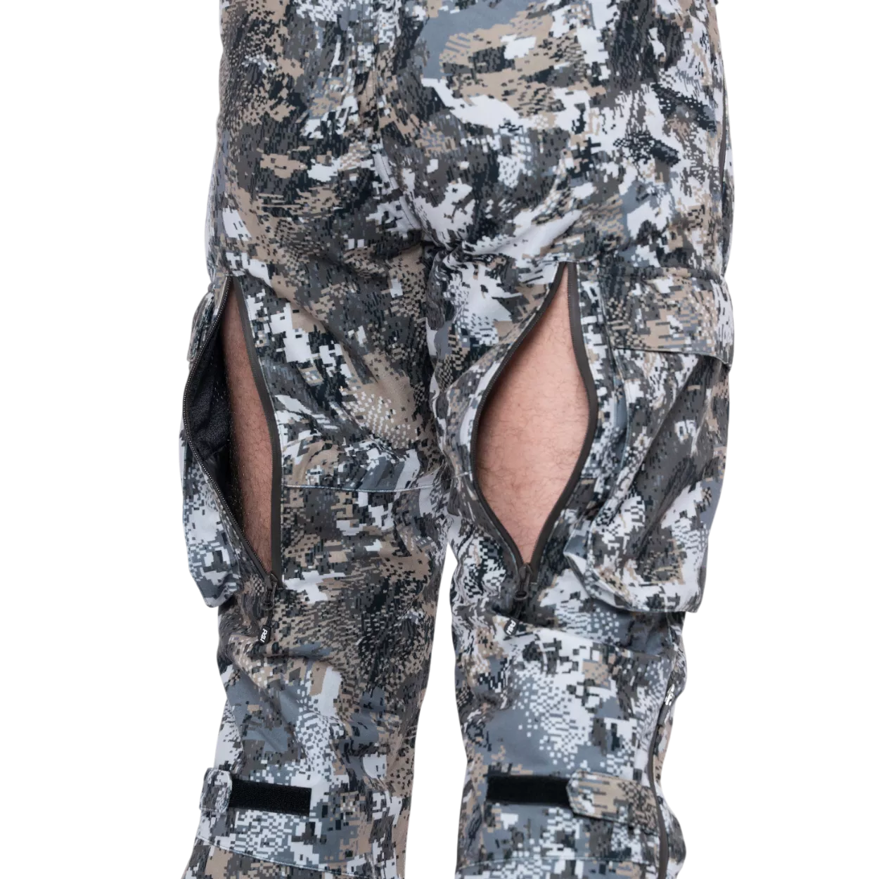 P4H Recon XT Jaktbyxor Hängslen Grey Camo - 6
