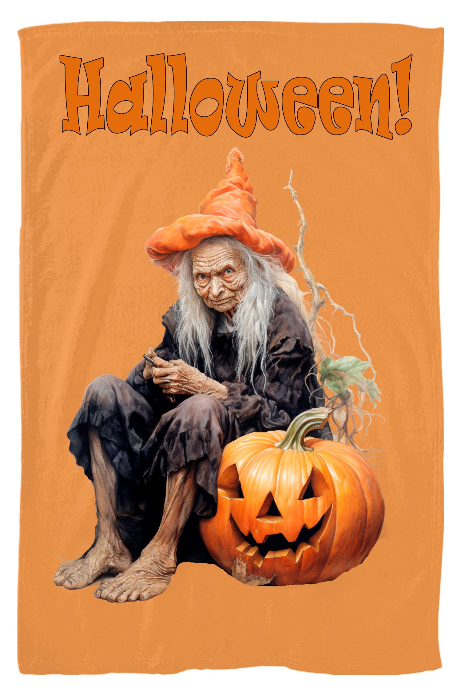 Håndkle i myk   mikro fibe Halloween  2